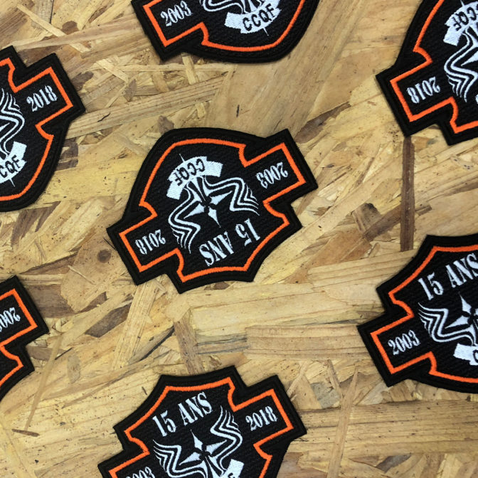 Écusson personnalisé dès 10 exemplaires Broderie textile