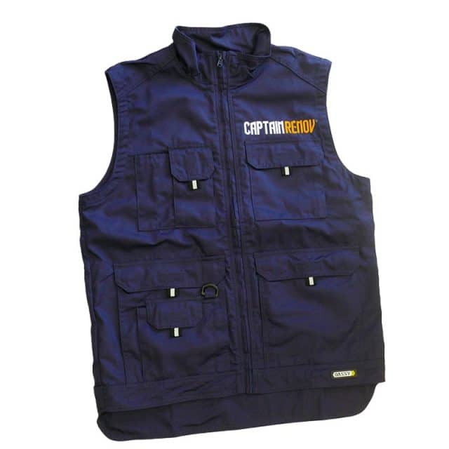 gilet travail sans manches personnalisé