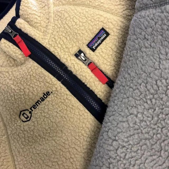 remade broderie veste en polaire